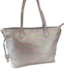 Multi Color Woven Handbag 6757 apricot